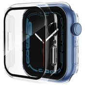Ovitek z zaščito zaslona Techsuit Defense360 Pro za Apple Watch 7 45mm - prozoren