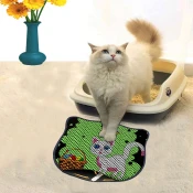 Aberto Design Prostorika za toalet za macke Kdkafa0056, 40 x 50 cm, Šarena