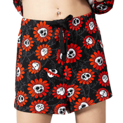Ženske kratke hlače (pižama) KILLSTAR - Gloom Bloom - Črna - KSRA005970