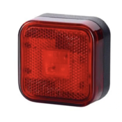 KAMAR STRANSKA LED OBROČNA LUČ 0,5W/1W, 12/24V, RDEČA [L0002]