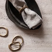 Obroč za prtičke ferm LIVING Flow 4-pack
