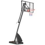 Homestar Stojalo za košarkarski obroč nastavljiva višina 293-350 cm črno