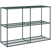 Homestar Stojalo za rastline 3-nadstropno 143x48x100 cm zeleno