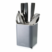 Sivi stalak za pribor za jelo Vialli Design Cutlery