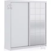 Garderobna omara Collin 200 cm - bela