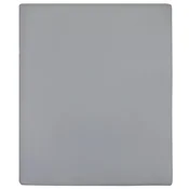 Vidaxl Napenjalna rjuha 2 kosa siva 160x200 cm bombaž