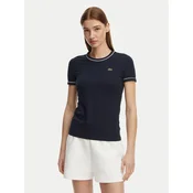 Lacoste Majica TF5289 Mornarsko modra Slim Fit