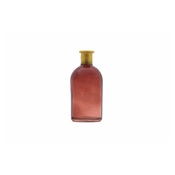 Chaks Steklena vaza Mini Rosy - Temno rdeča 6,5 x 13 cm