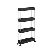 Songmics Kuhinjski voziček 40x135x86 cm bel