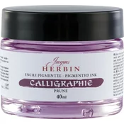 Jacques Herbin Calligraphy Kaligrafsko črnilo Plum-Coloured 40 ml 1 kos