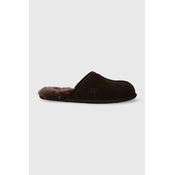 Kucne papuce od brušene kože UGG Scuff boja: smeda, 1101111