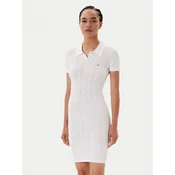 Tommy Jeans Pletena obleka Pointelle DW0DW20874 Écru Slim Fit