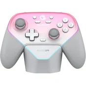 GameSir Super Nova roza brezžični igralni plošček s polnilno postajo za PC & Switch & mobilne naprave
