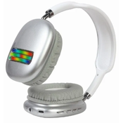 Gembird BHP-LED-02-W V5.0 Bluetooth slušalice za telefon sa mikrofonom, 400mAh/32Ohm, Bele