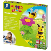 Kreativni set Staedtler Fimo Kids - Napravite sami glinene figurice, Happy Bees