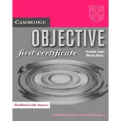 Objective: First Certificate Workbook with answers