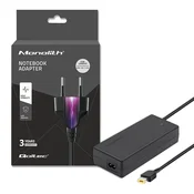 Napajalnik za prenosnik Qoltec Lenovo 65W | 20V | 3,25A | Tanek koniček + pin | + napajalni kabel