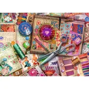 Ravensburger - Puzzle Aimee Stewart: Sue Stewartova: Izdelava vintage oblek - 1 000 kosov