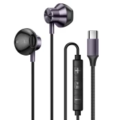 LINQ LinQ, Slušalke Intra USB-C z magnetom Glasba in prostoročno klicanje, Siva, (5000019255)