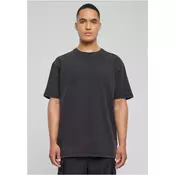 Love Yourself First Acid Washed Heavy Oversize Tee black