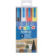 Acrilyc akrilni marker s okruglim vrhom, set od 4 kom - Carioca