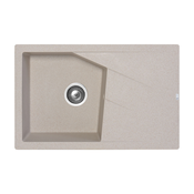 Metalac X Granit- Linea Plus Usadna kvarcna sudopera, Bež, O90, 780×500 mm