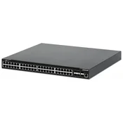 Intellinet 562041 mrežni prekidač Upravljano L3 Gigabit Ethernet (10/100/1000) Podrška za napajanje putem Etherneta (PoE) Crno