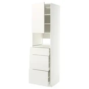 METOD/MAXIMERA Visoka omara za vgrad gspd aparate, bela/Veddinge bela, 60x60x220 cm