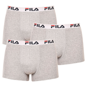 3PACK moške boksarice Fila sive (FU5016/3-400) L