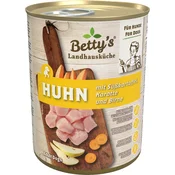 Bettys Landhausküche Pasja hrana - piščanec s sladkim krompirjem, korenčkom in hruško - 400 g