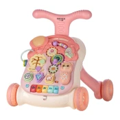 Free 2 Play sprehajalec in aktivnostna mizica Walk&Play 2in1, roza