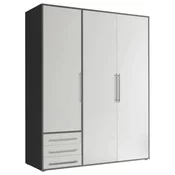 Modern Living omara S Klasičnimi Vrati Lyss, Bela, Grafit, 155 Cm