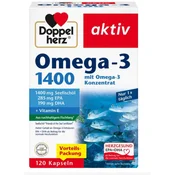 Doppelherz Aktiv Olje morskih rib omega-3 1,400 mg, 120 kapsul