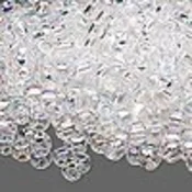 Kašaste perle (seed beads) 4 mm providna AB providna