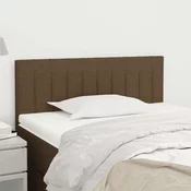Vidaxl vidaXL Vzglavje postelje temno rjavo 80x5x78/88 cm blago