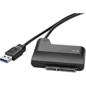 renkforce adapter za trdi disk[1x USB 3.0 vtič A - 1x SATA-kombiniran vtič 7+15pol.] 0.30 m črna renkforce