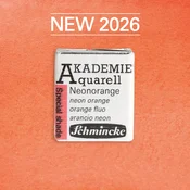 Akvarelna barva Schmincke AKADEMIE 1/2 ponvica - Golden pink - 951 Neon oranžna
