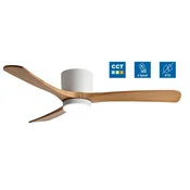 Optonica LED stropni ventilator 18W 3CCT 1440lm IP20 bela+les