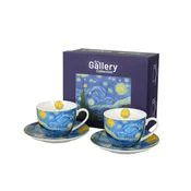 Duo Komplet 2 skodelic in krožnikov 270 ml ZVEZDNA NOČ Vincent van Gogh