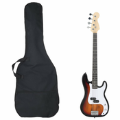 vidaXL Električna bas gitara za početnike s torbom 4/4 46 