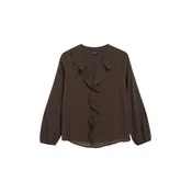 s.Oliver BLACK LABEL Bluza temno rjava