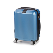 SCANDINAVIA potovalni kovček, Carbon Series, modra, 40 L