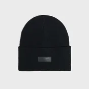 Cropp - Crna kapa beanie sa zakrpom - CRNO