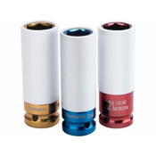 Fortum Vtičnice Fortum (4700800) udarne vtičnice, komplet 3, 1/2, 17-19-21mm, L 86mm, CrMoV