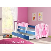 Deciji krevet ACMA II 180x80 F + dusek 6 cm BLUE8