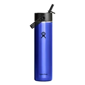 Lightweight Straw thermo-insulated bottle, stainless steel, 710 ml,