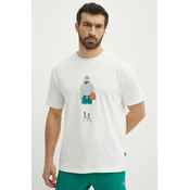 Pamucna majica New Balance za muškarce, boja: bež, s tiskom, MT41578SST