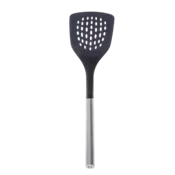 Žlebljen najlonski obračalnik z ročajem iz nerjavnega jekla 34 cm - 596571