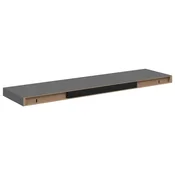 Vidaxl Stenske police 4 kosi visok sijaj sive 90x23,5x3,8 cm MDF