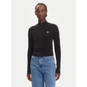 Tommy Jeans Pletena jopica DW0DW20967 Črna Slim Fit